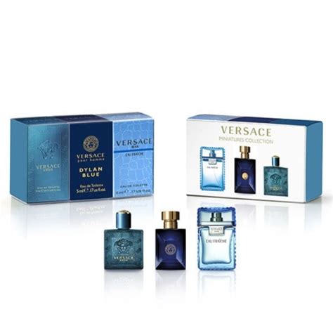 versace trio men's|Versace Miniature Variety Trio Collection Perfume Gift Set for Men.